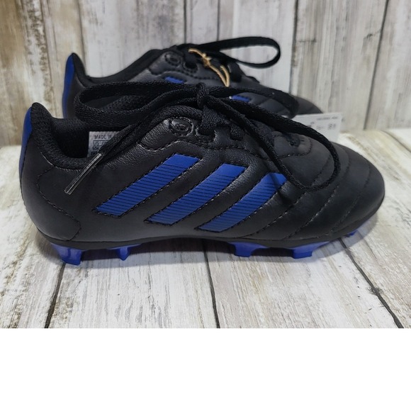 Adidas Goletto VIII FG J Soccer Cleats Black/Royal Blue GX6906 Youth - Picture 6 of 8